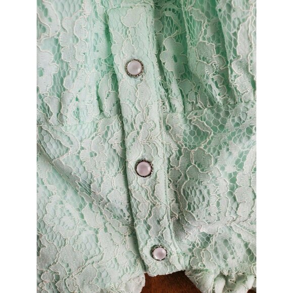 Eliza Grace Mint Lettie Dress With Matching Bloomers Size 7 - Picture 9 of 12